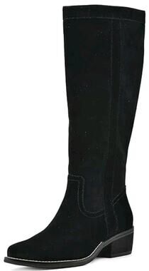 White Mountain ~Woman Size 9M~Black Altitude Bootie Suede Tall Shaft Boots NWOB